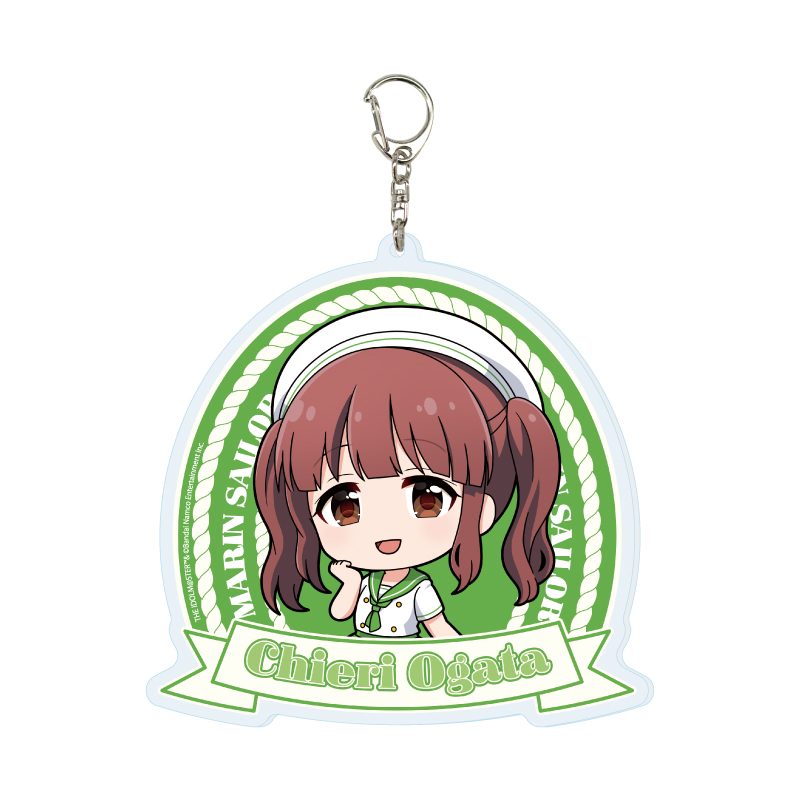 デカアクリルキーホルダー アイドルマスター シンデレラガールズ 25 緒方智絵里 マリンセーラーVer.(ミニキャライラスト) (Deka Acrylic Key Chain "The Idolmaster Cinderella Girls" 25 Ogata Chieri Marine Sailor Ver. (Mini Character Illustration))