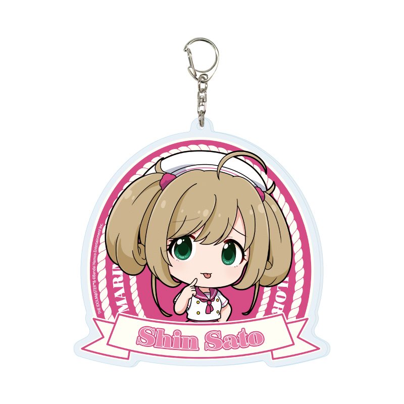 デカアクリルキーホルダー アイドルマスター シンデレラガールズ 27 佐藤心 マリンセーラーVer.(ミニキャライラスト) (Deka Acrylic Key Chain "The Idolmaster Cinderella Girls" 27 Sato Shin Marine Sailor Ver. (Mini Character Illustration))