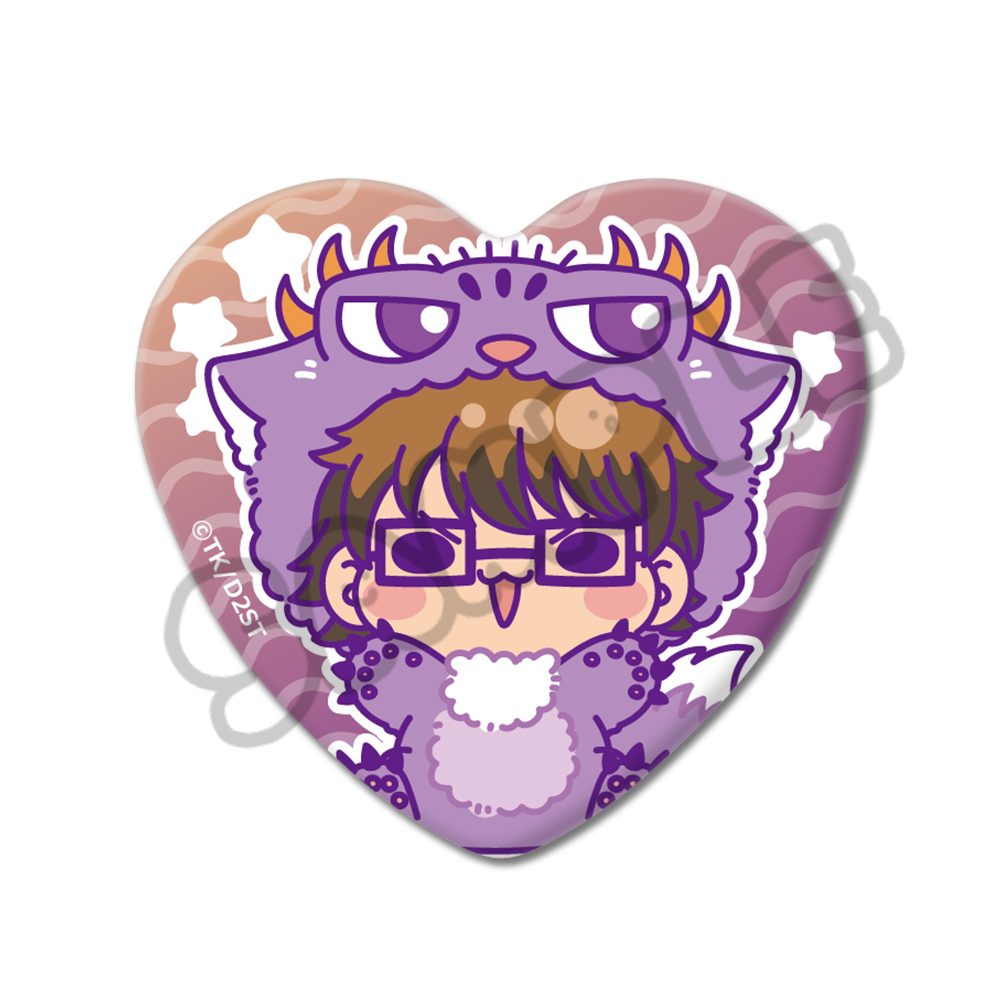 ダイヤのA act II -Second Season- 第2弾 ハート型缶バッジ MC 御幸一也 ("Ace of Diamond act II -Second Season-" Vol. 2 Heart Can Badge MC Miyuki Kazuya)