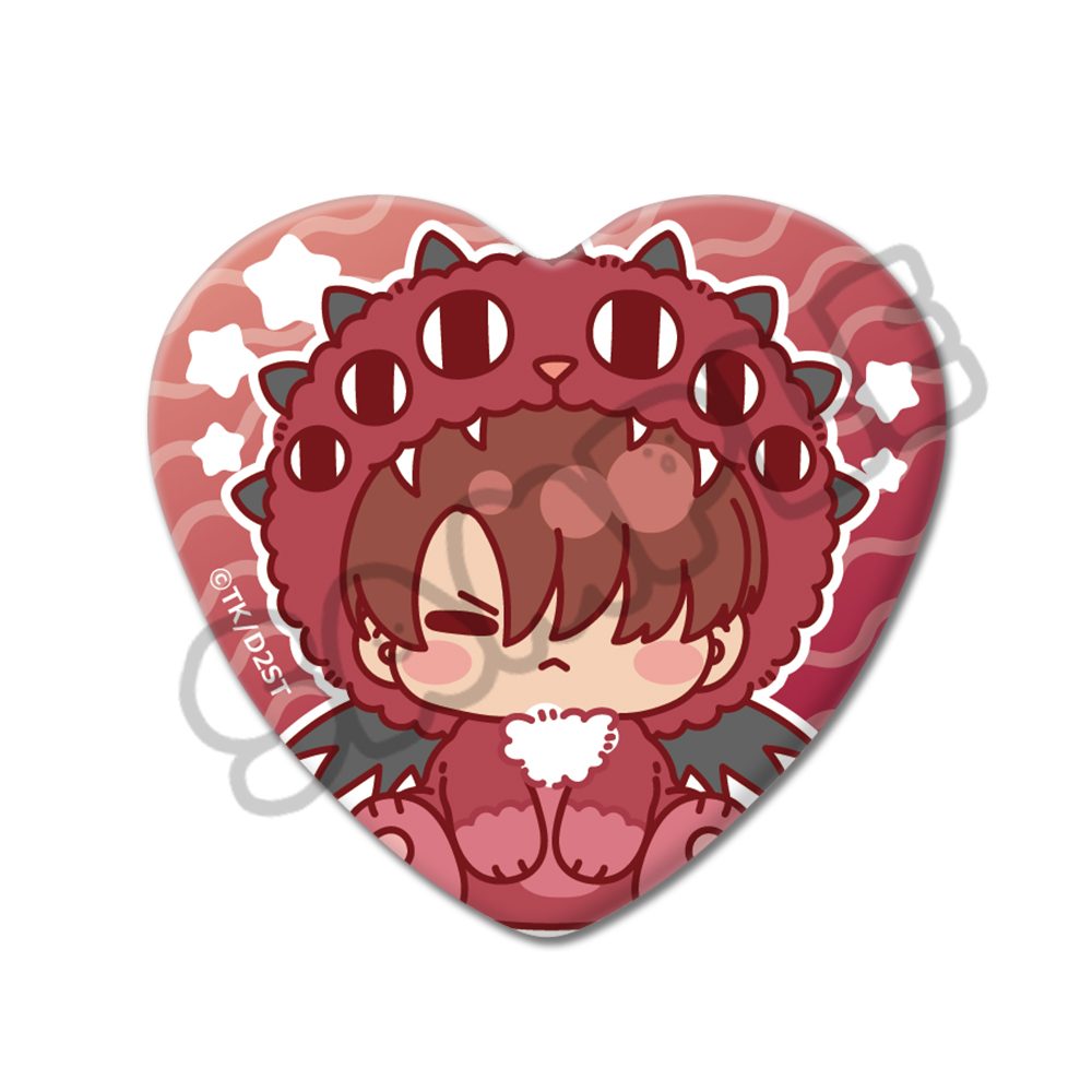 ダイヤのA act II -Second Season- 第2弾 ハート型缶バッジ MH 白河勝之 ("Ace of Diamond act II -Second Season-" Vol. 2 Heart Can Badge MH Shirakawa Katsuyuki)