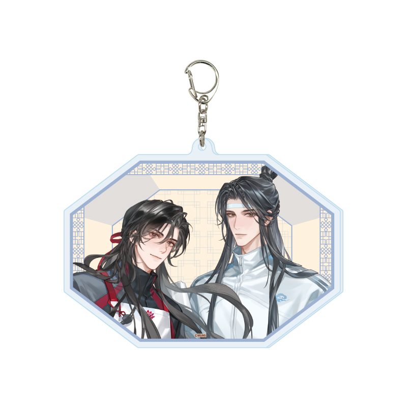 デカアクリルキーホルダー 大河幻想ラジオドラマ 魔道祖師 06 魏無羨&藍忘機 ジャージVer.(描き下ろしイラスト) (Deka Acrylic Key Chain "Japanese Audio Drama The Master of Diabolism" 06 Wei Wuxian & Lan Wangji Jersey Ver. (Original Illustration))