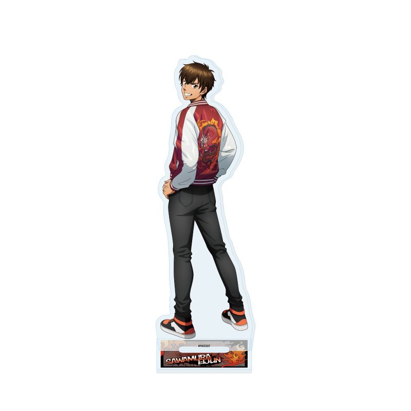 アクリルスタンド ダイヤのA act II -Second Season- 13 沢村栄純 スカジャンVer.(描き下ろしイラスト) (Acrylic Stand "Ace of Diamond act II -Second Season-" 13 Sawamura Eijun Souvenir Jacket Ver. (Original Illustration))