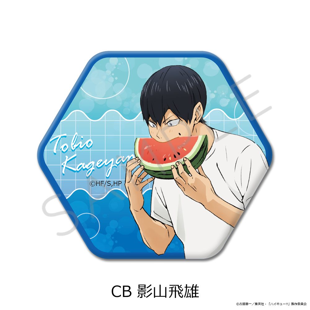 ハイキュー!! 第13弾 六角形缶バッジ CB 影山飛雄 ("Haikyu!!" Vol. 13 Hexagonal Can Badge CB Kageyama Tobio)
