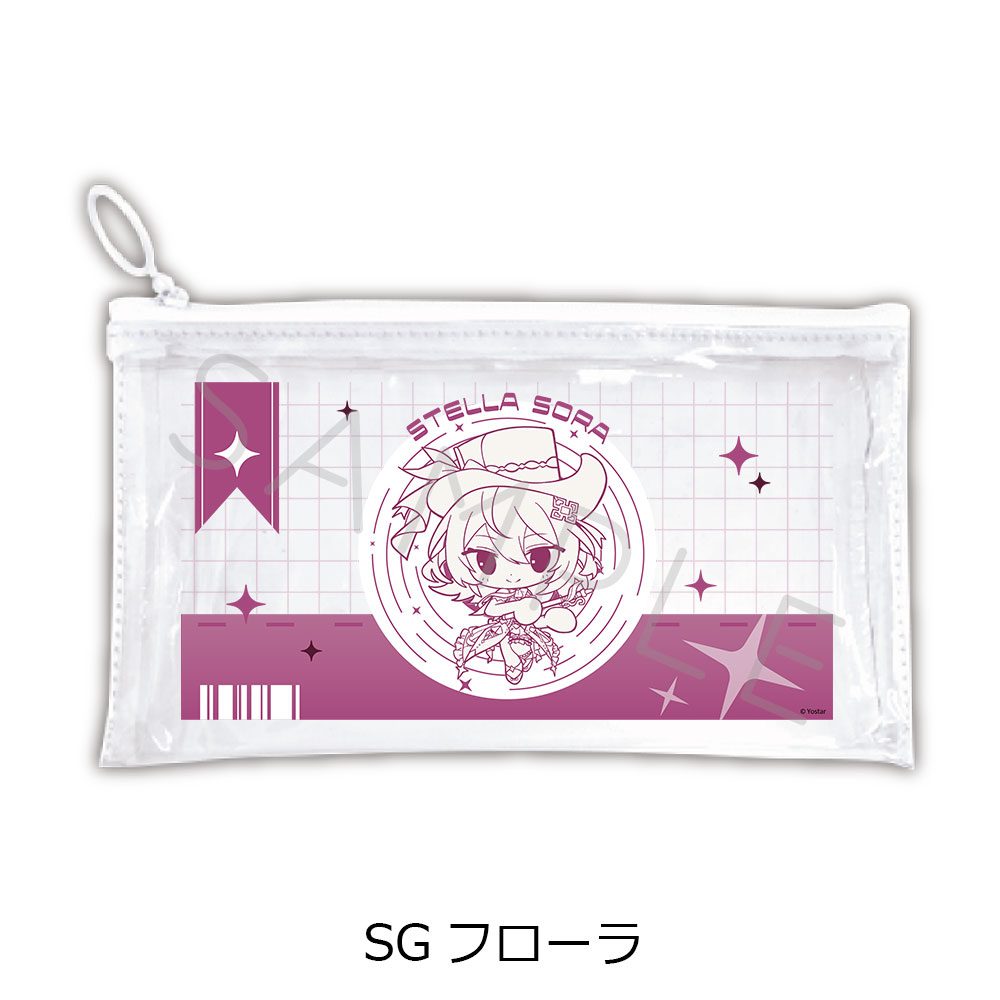 ステラソラ 第2弾 フラットクリアポーチ SG フローラ ("Stella Sora" Vol. 2 Flat Clear Pouch SG Flora)