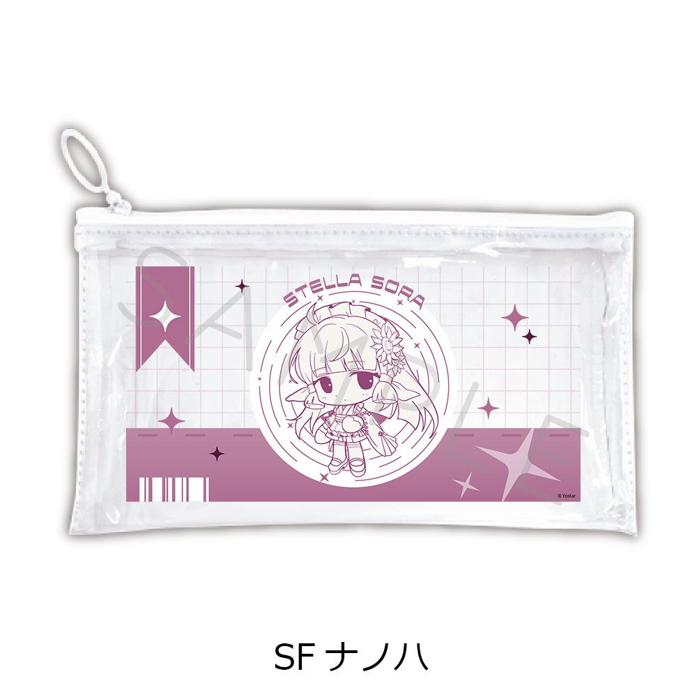ステラソラ 第2弾 フラットクリアポーチ SF ナノハ ("Stella Sora" Vol. 2 Flat Clear Pouch SF Nanoha)