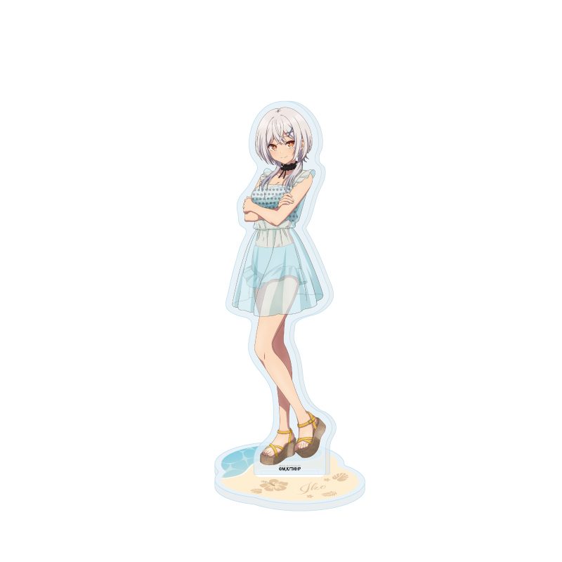 アクリルスタンド 真夜中ハートチューン 07 霧乃イコ ビーチデートVer.(描き下ろしイラスト) (Acrylic Stand "Tune In to the Midnight Heart" 07 Kirino Iko Beach Date Ver. (Original Illustration))