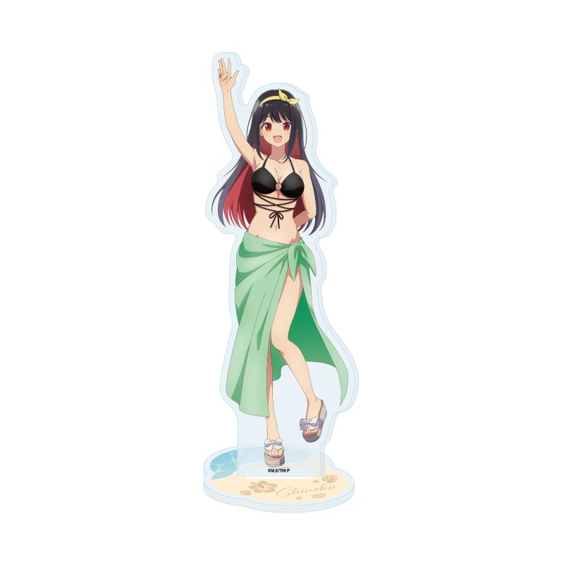 アクリルスタンド 真夜中ハートチューン 08 雨月しのぶ ビーチデートVer.(描き下ろしイラスト) (Acrylic Stand "Tune In to the Midnight Heart" 08 Uzuki Shinobu Beach Date Ver. (Original Illustration))
