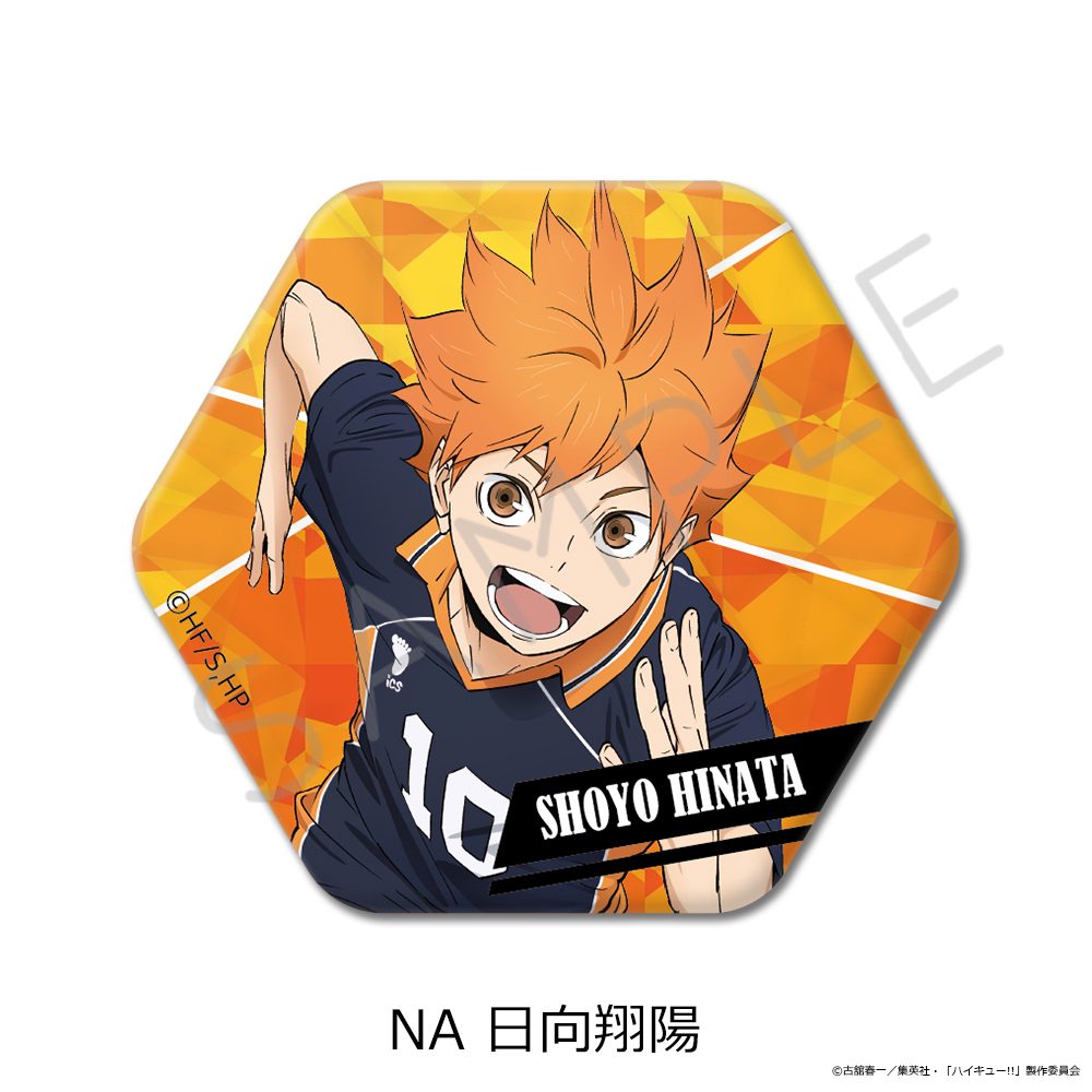 ハイキュー!! 第12弾 六角形缶バッジ NA 日向翔陽 ("Haikyu!!" Vol. 12 Hexagonal Can Badge NA Hinata Shoyo)