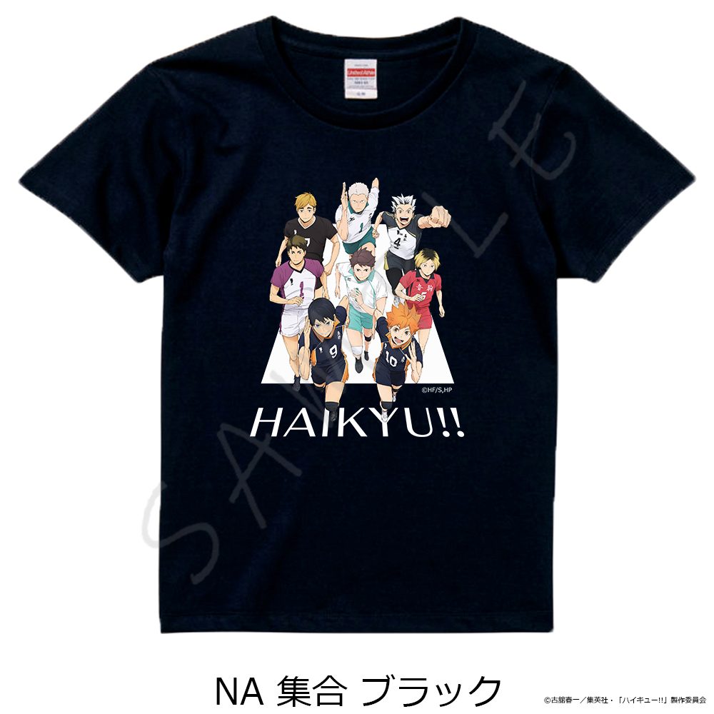 ハイキュー!! 第12弾 Tシャツ NA 集合 ブラック XLサイズ ("Haikyu!!" Vol. 12 T-shirt NA Group Black (XL Size))