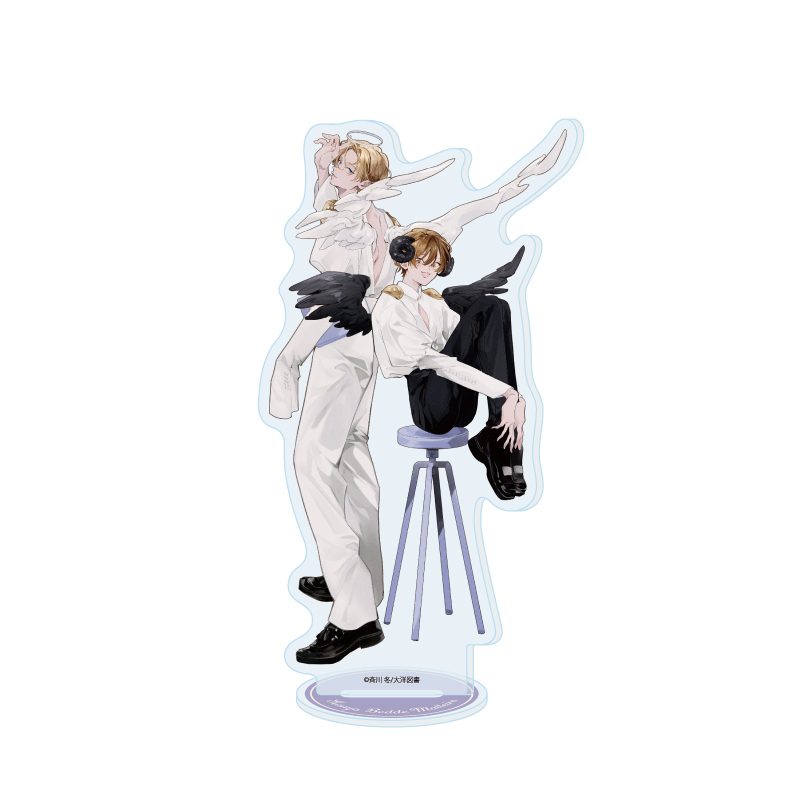 アクリルスタンド 今夜ベッドで待っていろ 01 藤資景虎&中条陽太(描き下ろしイラスト) (Acrylic Stand "Konya Bed de Matte Iro" 01 Fujisuke Kagetora & Nakajo Haruta (Original Illustration))