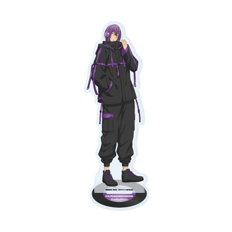 アクリルスタンド 黒子のバスケ 45 紫原敦 ヘッドフォンVer.(描き下ろしイラスト) (Acrylic Stand "Kuroko's Basketball" 45 Murasakibara Atsushi Headphones Ver. (Original Illustration))