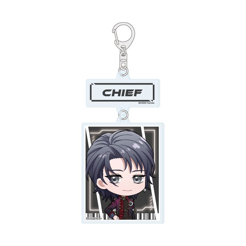 連結アクリルキーホルダー 無期迷途 10 男局長(ミニキャライラスト) (Linked Acrylic Key Chain "Path to Nowhere" 10 Male Chief (Mini Character Illustration))