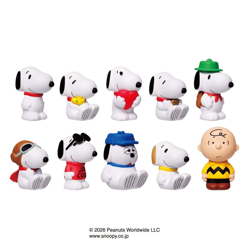 PEANUTS ソフビパペットマスコット ("PEANUTS" Soft Vinyl Puppet Mascot)