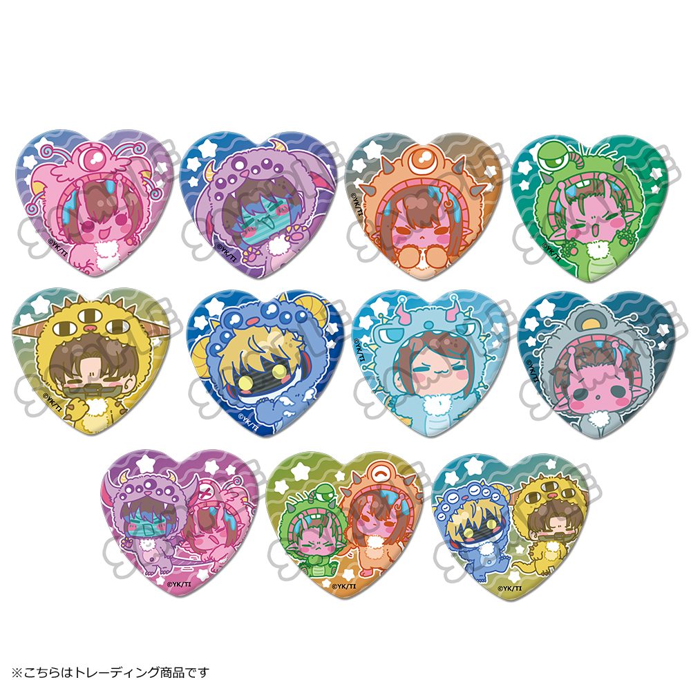 銀河特急 ミルキー☆サブウェイ ハート型缶バッジ(mochocho第2弾) ("MILKY SUBWAY THE GALACTIC LIMITED EXPRESS" Heart Can Badge (mochocho Vol. 2))