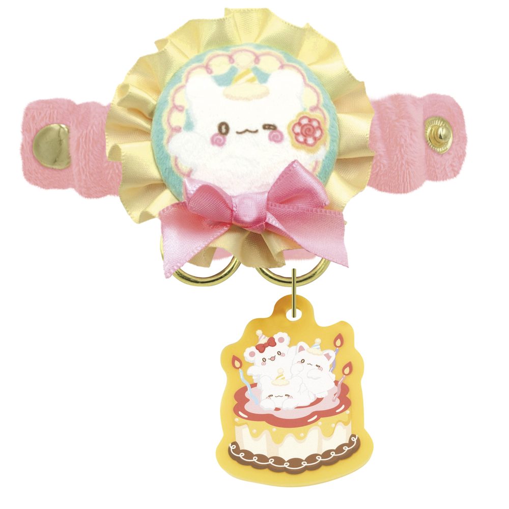 はなまるおばけ ペアストラップホルダー ピンク 8203-720 (HANAMARUOBAKE Pair Strap Holder Pink 8203-720)