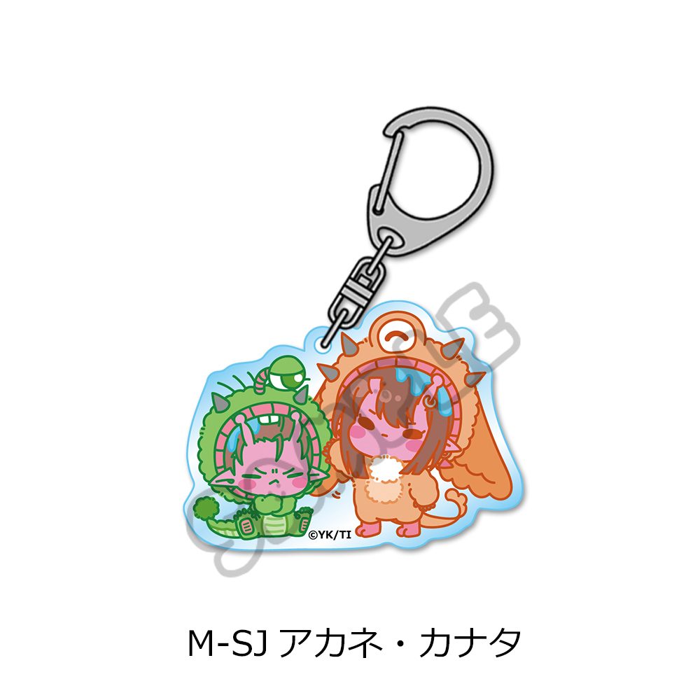 銀河特急 ミルキー☆サブウェイ アクリルキーホルダー(mochocho第2弾) M-SJ アカネ・カナタ ("MILKY SUBWAY THE GALACTIC LIMITED EXPRESS" Acrylic Key Chain (mochocho Vol. 2) M-SJ Akane & Kanata)