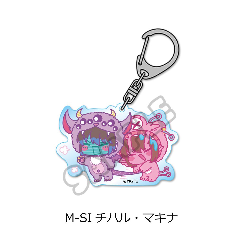 銀河特急 ミルキー☆サブウェイ アクリルキーホルダー(mochocho第2弾) M-SI チハル・マキナ ("MILKY SUBWAY THE GALACTIC LIMITED EXPRESS" Acrylic Key Chain (mochocho Vol. 2) M-SI Chiharu & Makina)
