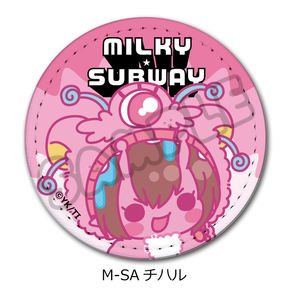 銀河特急 ミルキー☆サブウェイ レザーバッジ(丸形)(mochocho第2弾) M-SA チハル ("MILKY SUBWAY THE GALACTIC LIMITED EXPRESS" Leather Badge (Round) (mochocho Vol. 2) M-SA Chiharu)