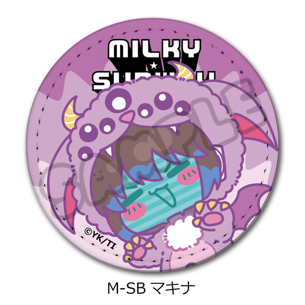 銀河特急 ミルキー☆サブウェイ レザーバッジ(丸形)(mochocho第2弾) M-SB マキナ ("MILKY SUBWAY THE GALACTIC LIMITED EXPRESS" Leather Badge (Round) (mochocho Vol. 2) M-SB Makina)