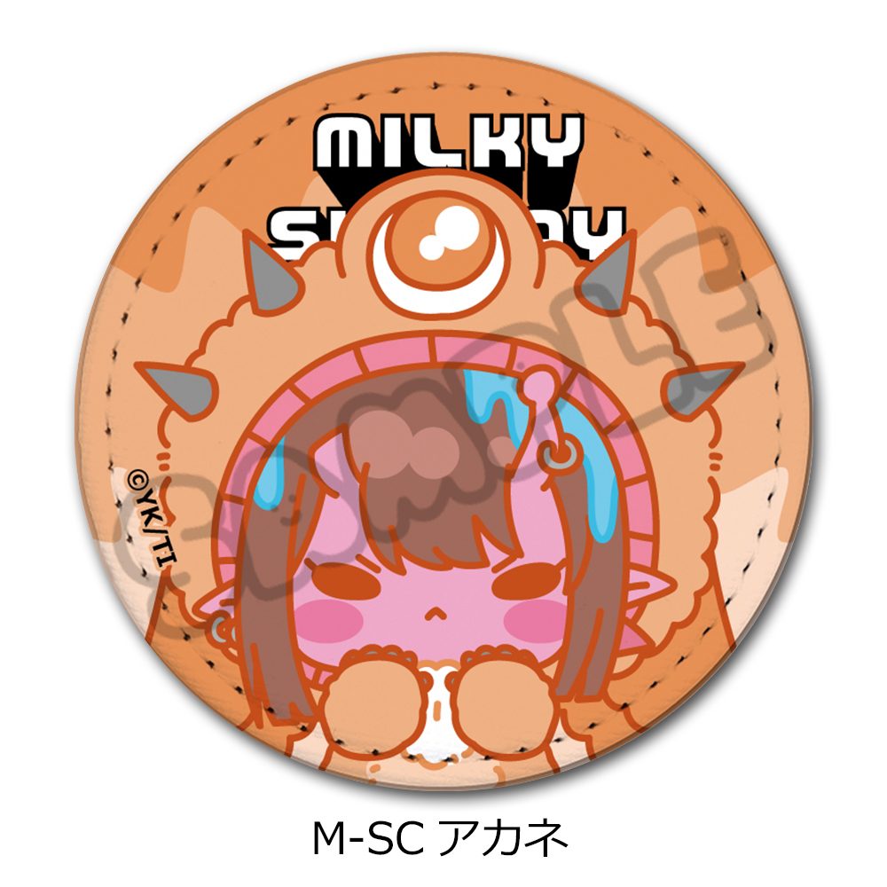 銀河特急 ミルキー☆サブウェイ レザーバッジ(丸形)(mochocho第2弾) M-SC アカネ ("MILKY SUBWAY THE GALACTIC LIMITED EXPRESS" Leather Badge (Round) (mochocho Vol. 2) M-SC Akane)