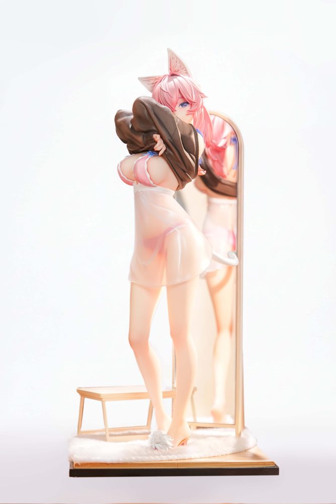 INFOCUS ねこの思い もちゃん お家Ver. 1/6スケール塗装済み完成品フィギュア (INFOCUS CAT'S THOUGHTS: MO-CHAN (HOME VER.) 1/6 SCALE FIGURE)