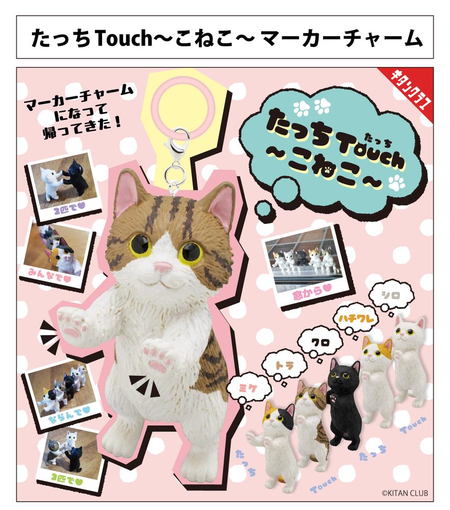 300円カプセル たっちねこマーカーチャーム (Tacchi Neko Marker Charm)