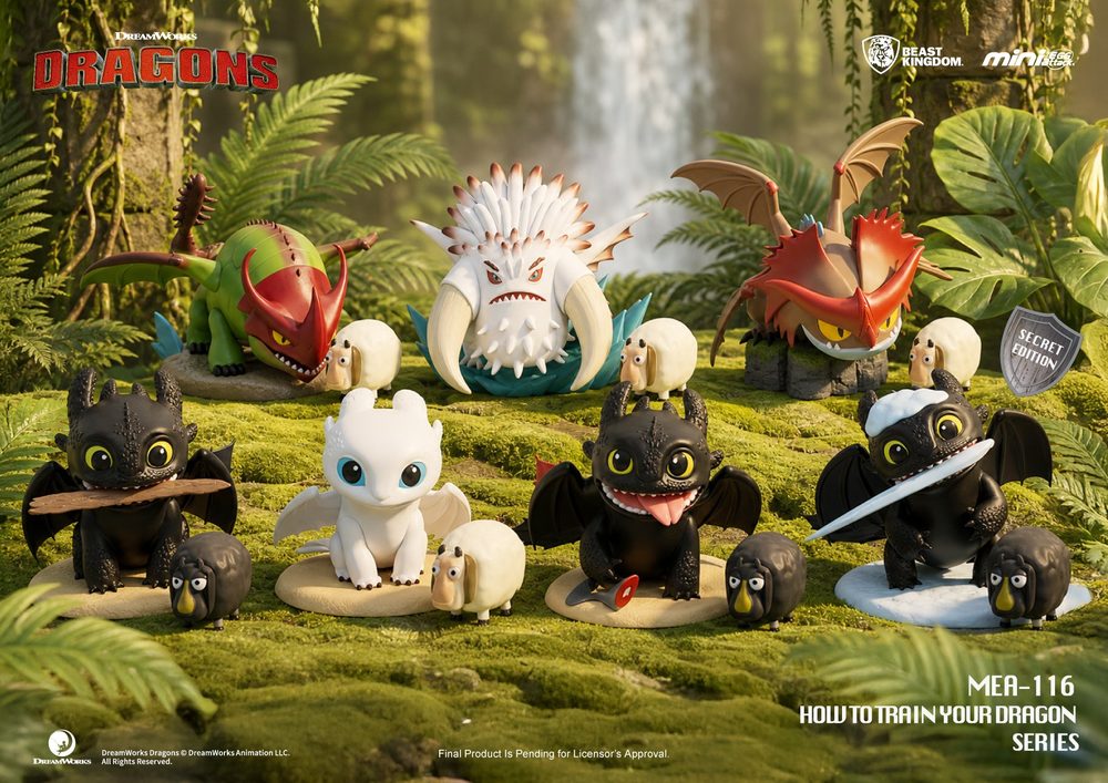 MEA-116 ヒックとドラゴンシリーズ ブラインドボックスセット(6個入り) (MEA-116 "How to train your dragon" series Blind box set (6pcs))
