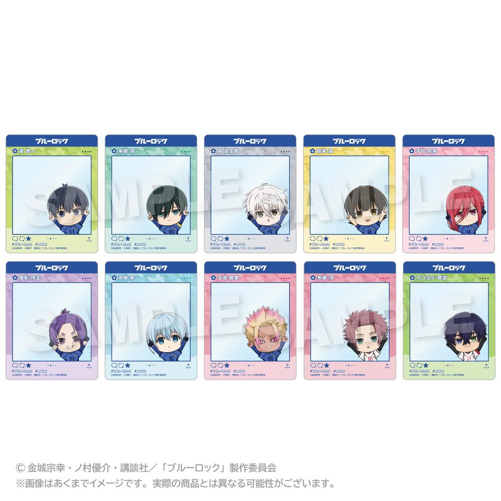ブルーロック トレーディングSNS風カード ぽいんつVer. ("Blue Lock" Trading SNS Style Card Points Ver.)