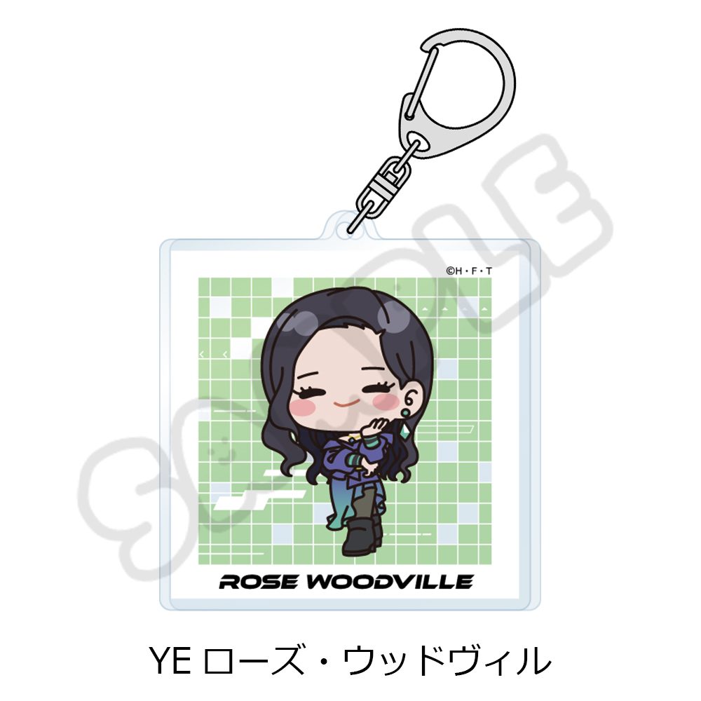 DIGIMON BEATBREAK 第3弾 アクリルキーホルダー YE ローズ・ウッドヴィル ("DIGIMON BEATBREAK" Vol. 3 Acrylic Key Chain YE Rose Woodville)