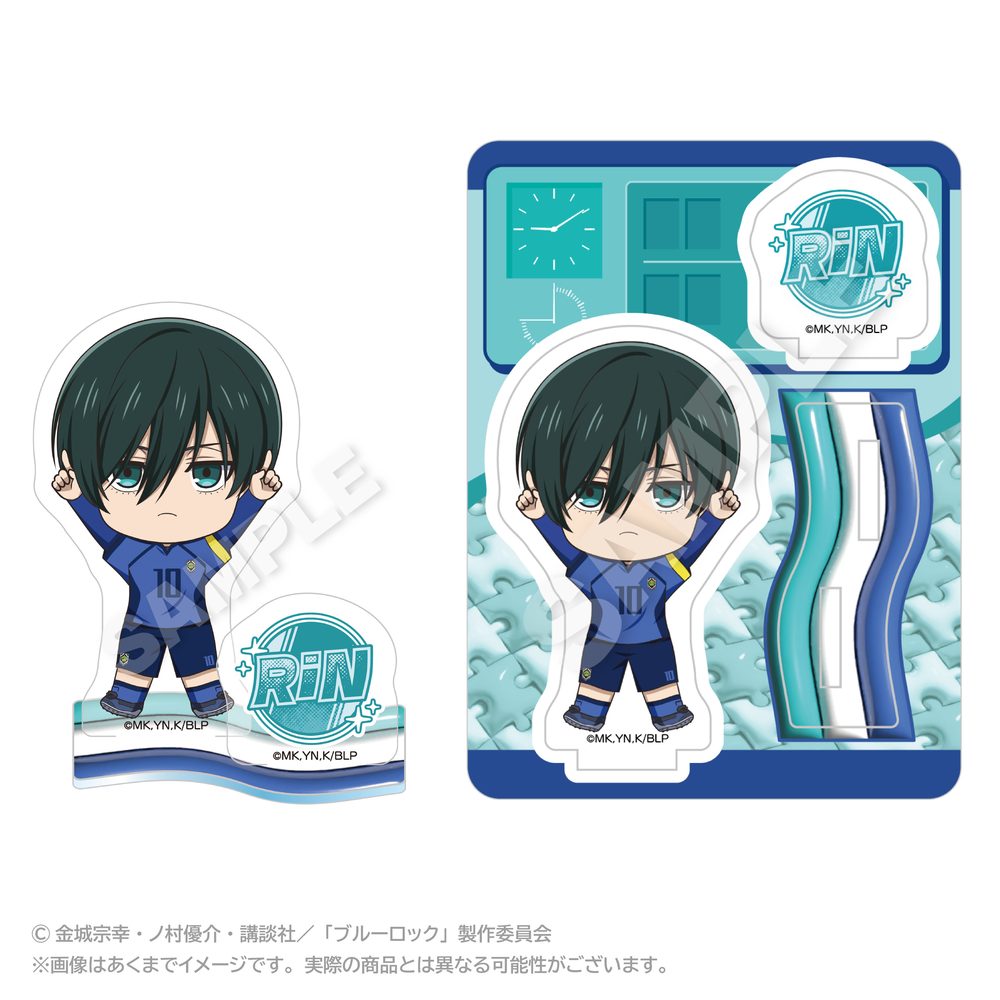 ブルーロック ぽいんつアクリルマスコット 糸師凛 ("Blue Lock" Points Acrylic Mascot Itoshi Rin)