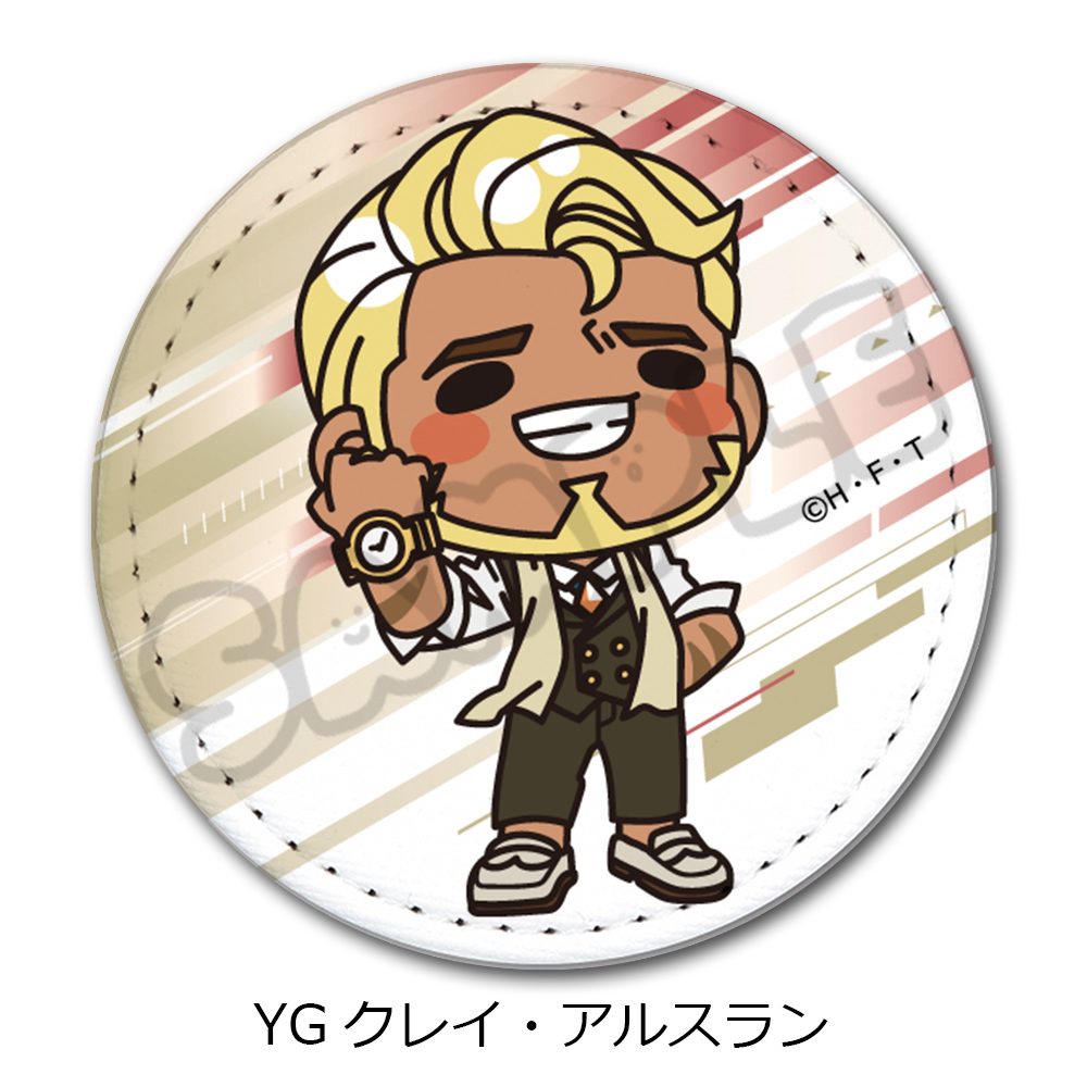 DIGIMON BEATBREAK 第3弾 レザーバッジ YG クレイ・アルスラン ("DIGIMON BEATBREAK" Vol. 3 Leather Badge YG Klay Arslan)