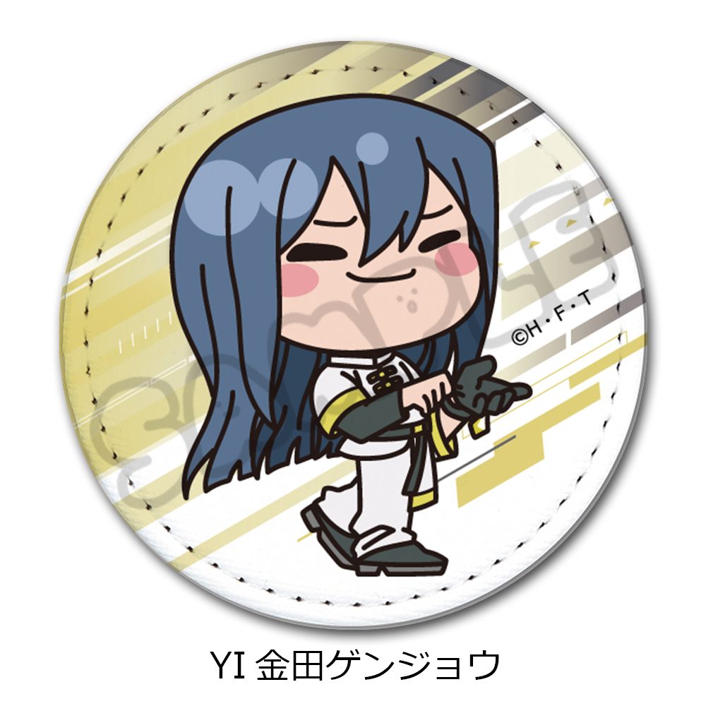 DIGIMON BEATBREAK 第3弾 レザーバッジ YI 金田ゲンジョウ ("DIGIMON BEATBREAK" Vol. 3 Leather Badge YI Kanada Genjo)