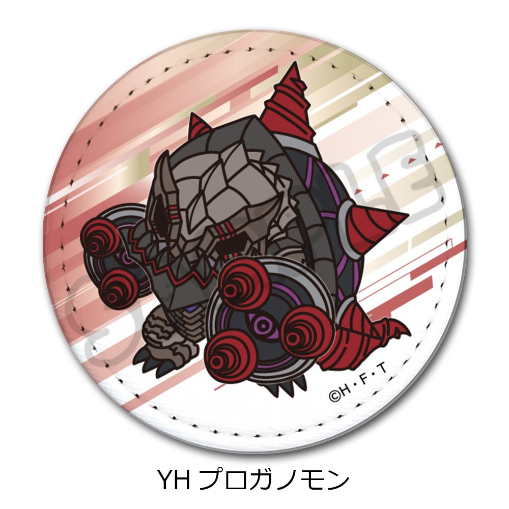 DIGIMON BEATBREAK 第3弾 レザーバッジ YH プロガノモン ("DIGIMON BEATBREAK" Vol. 3 Leather Badge YH Proganomon)