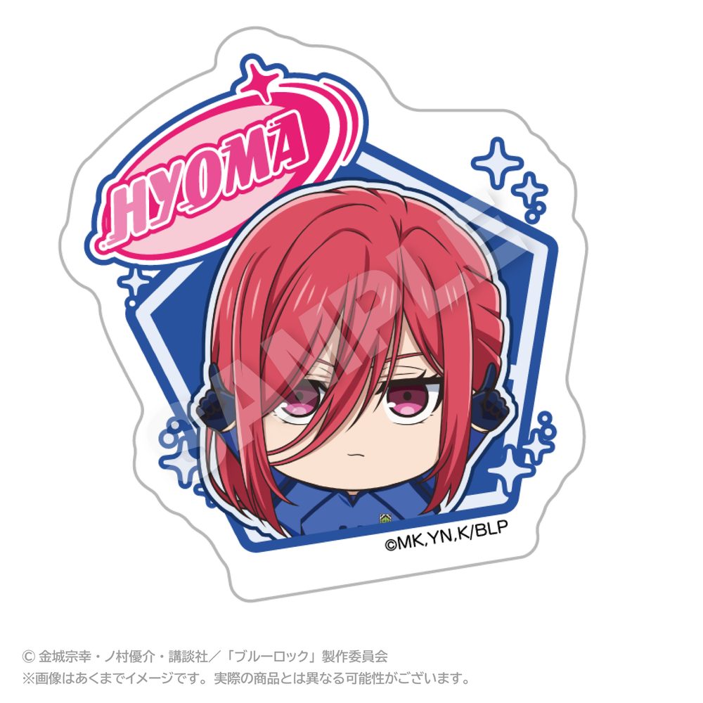 ブルーロック ぽいんつネームバッジ 千切豹馬 ("Blue Lock" Points Name Badge Chigiri Hyoma)