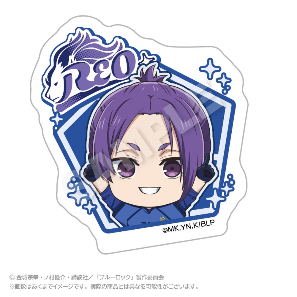 ブルーロック ぽいんつネームバッジ 御影玲王 ("Blue Lock" Points Name Badge Mikage Reo)