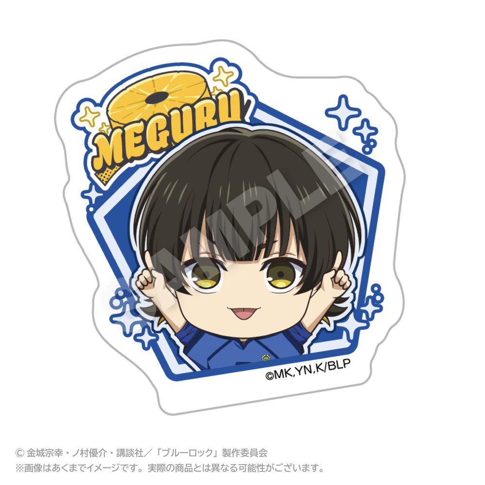 ブルーロック ぽいんつネームバッジ 蜂楽廻 ("Blue Lock" Points Name Badge Bachira Meguru)