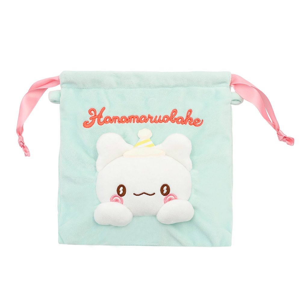 はなまるおばけ ぬいぐるみ巾着 ブルー 8203-715 (HANAMARUOBAKE Plush Kinchaku Blue 8203-715)