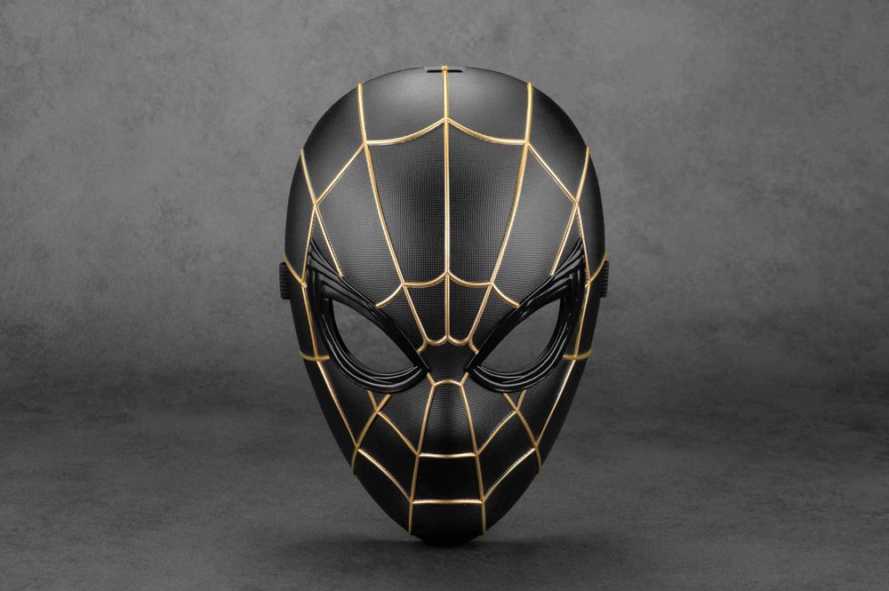 ロールプレイマスク ブラック&ゴールド スパイダーマン (Role Play Mask Black & Gold Spiderman)