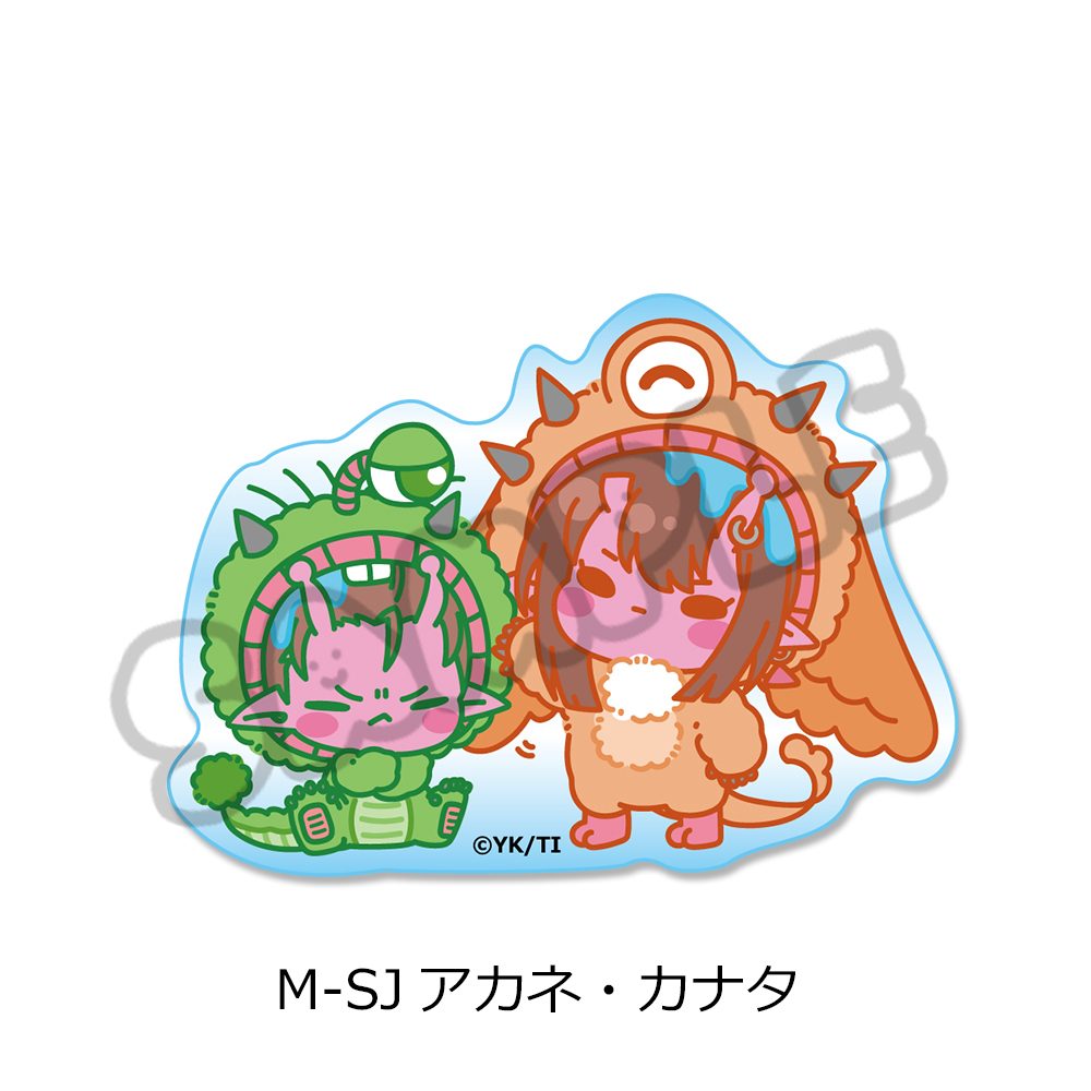 銀河特急 ミルキー☆サブウェイ クリアカードステッカー(mochocho第2弾) M-SJ アカネ・カナタ ("MILKY SUBWAY THE GALACTIC LIMITED EXPRESS" Clear Card Sticker (mochocho Vol. 2) M-SJ Akane & Kanata)