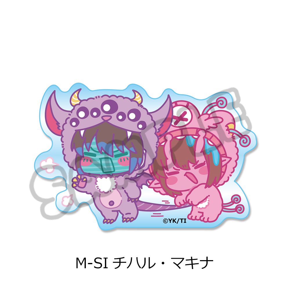 銀河特急 ミルキー☆サブウェイ クリアカードステッカー(mochocho第2弾) M-SI チハル・マキナ ("MILKY SUBWAY THE GALACTIC LIMITED EXPRESS" Clear Card Sticker (mochocho Vol. 2) M-SI Chiharu & Makina)