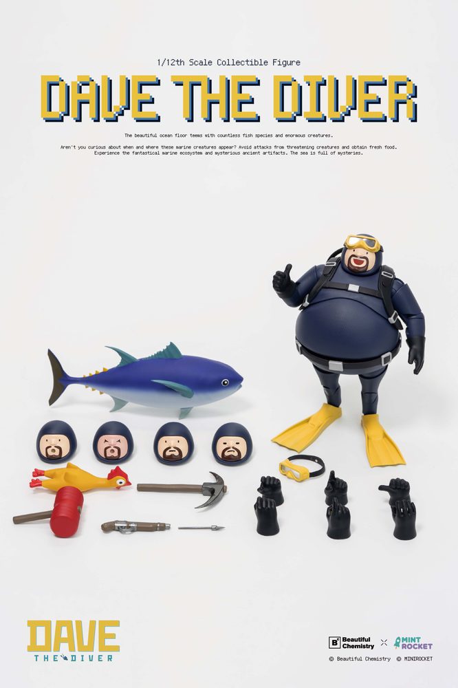 Beautiful Chemistry × デイヴ・ザ・ダイバー デイヴ 1/12スケール可動フィギュア (BEAUTIFUL CHEMISTRY x "DAVE THE DIVER" DAVE 1/12 SCALE ACTION FIGURE)