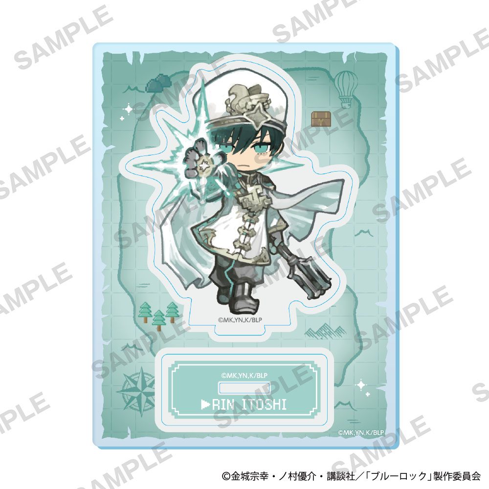ブルーロック ミニキャラアクリルスタンド ロープレVer. 糸師凛 ("Blue Lock" Mini Character Acrylic Stand Role-playing Ver. Itoshi Rin)