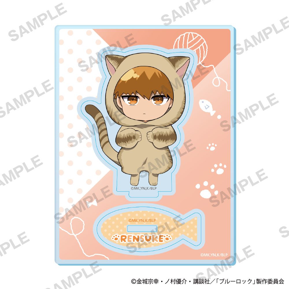 ブルーロック ミニキャラアクリルスタンド 着ぐるみ猫Ver. 國神錬介 ("Blue Lock" Mini Character Acrylic Stand Kigurumi Cat Ver. Kunigami Rensuke)