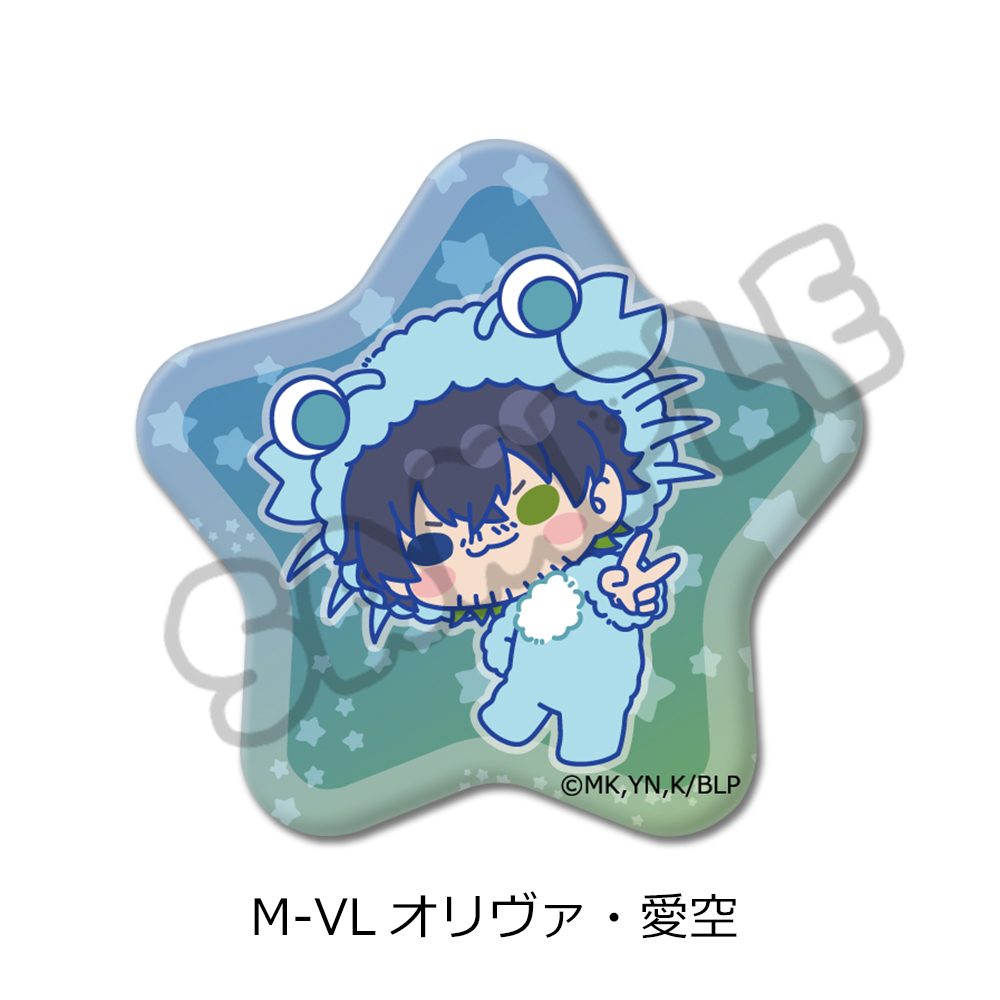 ブルーロック 第11弾 星型缶バッジ M-VL オリヴァ・愛空 ("Blue Lock" Vol. 11 Star Can Badge M-VL Oliver Aiku)