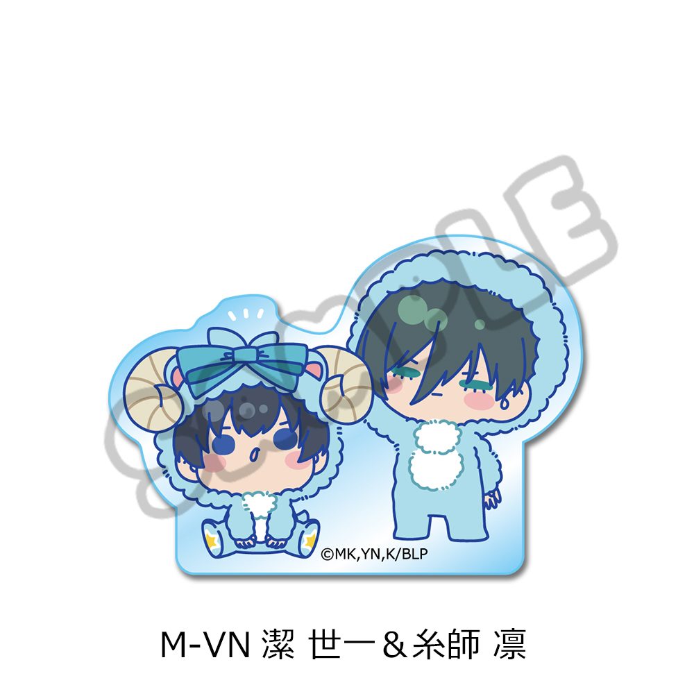 ブルーロック 第11弾 アクリルミニブロック M-VN 潔世一&糸師凛 ("Blue Lock" Vol. 11 Acrylic Mini Block M-VN Isagi Yoichi & Itoshi Rin)