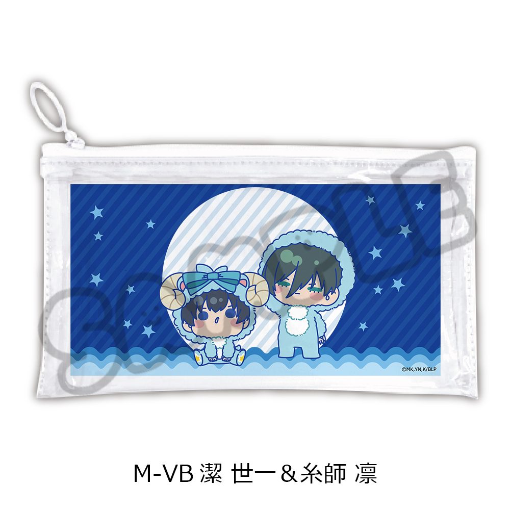 ブルーロック 第11弾 フラットクリアポーチ M-VB 潔世一&糸師凛 ("Blue Lock" Vol. 11 Flat Clear Pouch M-VB Isagi Yoichi & Itoshi Rin)