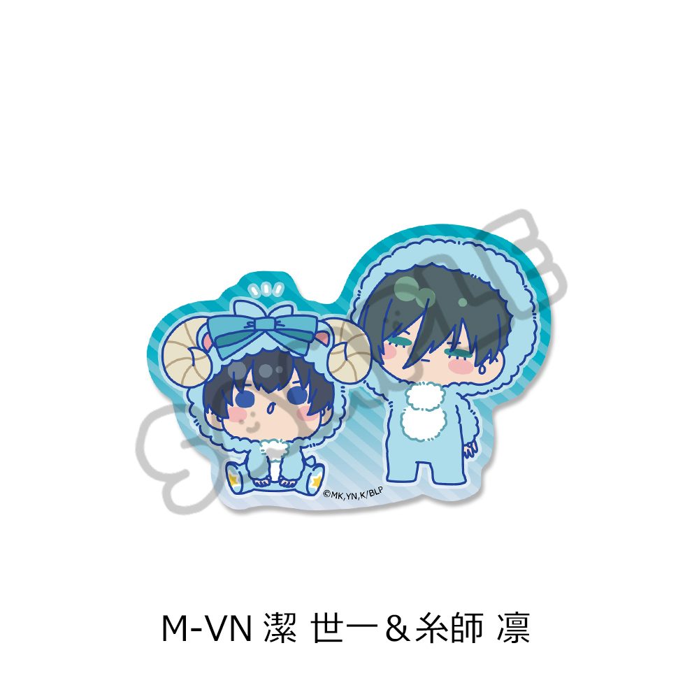 ブルーロック 第11弾 クリアステッカー M-VN 潔世一&糸師凛 ("Blue Lock" Vol. 11 Clear Sticker M-VN Isagi Yoichi & Itoshi Rin)