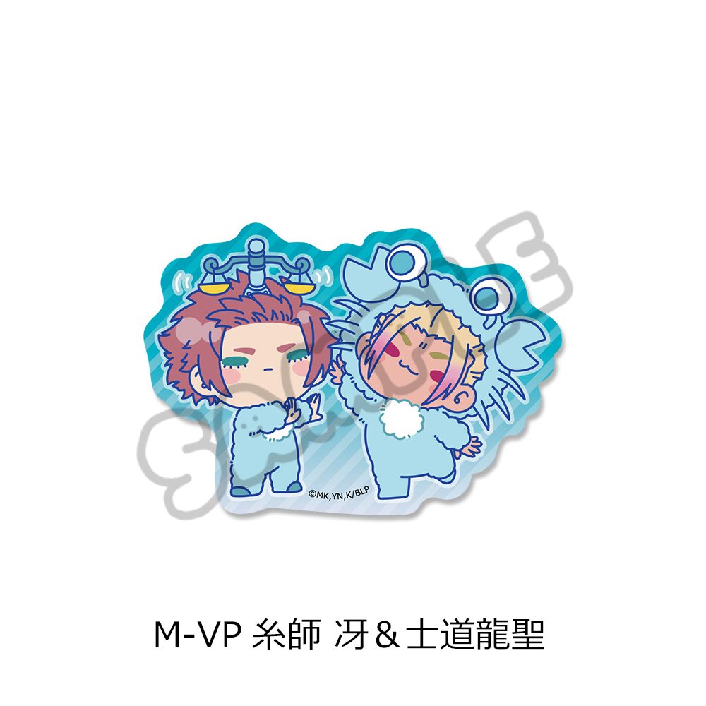 ブルーロック 第11弾 クリアステッカー M-VP 糸師冴&士道龍聖 ("Blue Lock" Vol. 11 Clear Sticker M-VP Itoshi Sae & Shidou Ryusei)