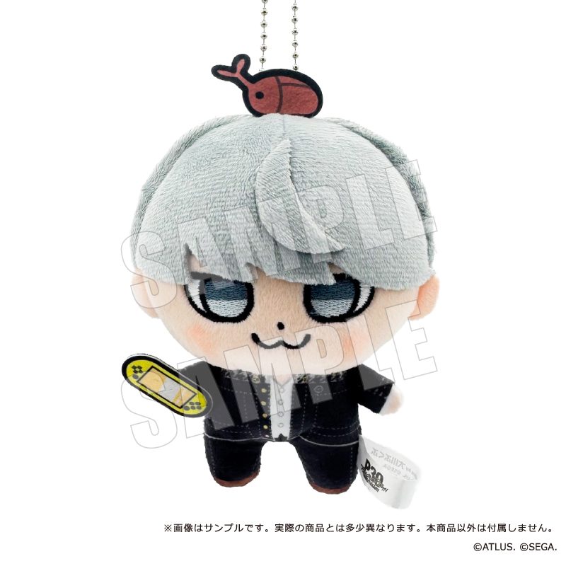 P30th 主人公×ぶくぶ ぬいぐるみマスコット 06 P4 ("Persona" Series P30th Protagonist x Bkub Plush Mascot 06 P4)
