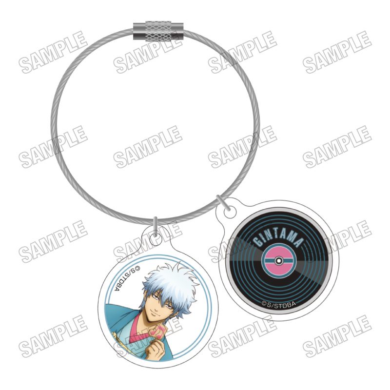 銀魂 ワイヤーアクリルキーホルダー MUSIC Ver. 1 坂田銀時 ("Gintama" Wire Acrylic Key Chain Music Ver. 1 Sakata Gintoki)